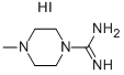 4-Methyltetrahydro-1(2H)-pyrazinecarboximidamide hydroiodide Structure