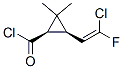 Cyclopropanecarbonyl chloride, 3-(2-chloro-2-fluoroethenyl)-2,2-dimethyl-, (1R-cis)- (9CI) Struktur