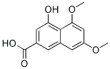 2-Naphthalenecarboxylic acid, 4-hydroxy-5,7-diMethoxy- Struktur