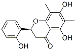 (2S)-2,3-Dihydro-5,7-dihydroxy-2-(2-hydroxyphenyl)-6,8-dimethyl-4H-1-benzopyran-4-one 结构式