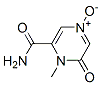 Pyrazinecarboxamide, 1,6-dihydro-N-methyl-6-oxo-, 4-oxide (9CI) Structure