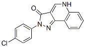 2-(4-chlorophenyl)-2,5-dihydropyrazolo(4,3-c)quinoline-3(3H)-one 结构式