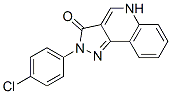 2-(4-chlorophenyl)-2,5-dihydropyrazolo(4,3-c)quinoline-3(3H)-one Structure