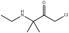 2-Butanone,  1-chloro-3-(ethylamino)-3-methyl- 结构式