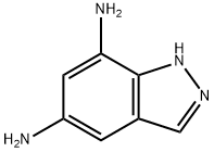 1H-Indazole-5,7-diamine(9CI) 化学構造式