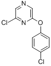 2-CHLORO-6-(4-CHLOROPHENOXY) PYRAZINE 结构式