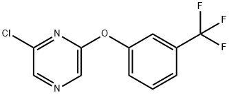 2-CHLORO-6-(3-TRIFLUOROMETHYLPHENOXY) PYRAZINE 化学構造式