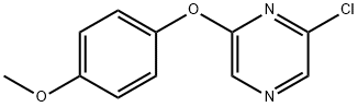 2-CHLORO-6-(4-METHOXYPHENOXY) PYRAZINE 结构式