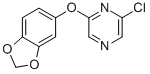 2-(1,3-BENZODIOXOL-5-YLOXY)-6-CHLOROPYRAZINE 结构式
