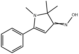 3H-Pyrrol-3-one,1,2-dihydro-1,2,2-trimethyl-5-phenyl-,oxime(9CI) Structure