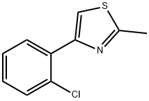 4-(2-CHLOROPHENYL)-2-METHYLTHIAZOLE 结构式