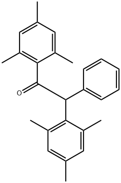 Ethanone, 2-phenyl-1,2-bis(2,4,6-trimethylphenyl)- 化学構造式