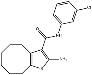 2-AMINO-N-(3-CHLOROPHENYL)-4,5,6,7,8,9-HEXAHYDROCYCLOOCTA[B]THIOPHENE-3-CARBOXAMIDE|