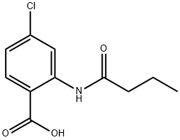 2-丁酰氨基-4-氯苯甲酸,777877-45-9,结构式