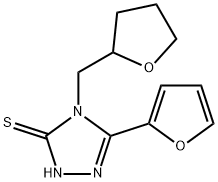 5-(2-呋喃)-4-(四氢呋喃-2-基甲基)-4H-1,2,4-三唑-3-硫醇 结构式