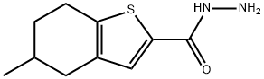 Benzo[b]thiophene-2-carboxylic acid, 4,5,6,7-tetrahydro-5-methyl-, hydrazide (9CI) Structure