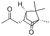 Bicyclo[2.2.1]heptan-2-one, 1,7,7-trimethyl-3-(2-oxopropyl)-, (1R,3R,4R)- (9CI),777882-71-0,结构式