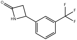4-[3-(三氟甲基)苯基]2-氮杂环丁酮,777885-68-4,结构式