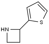 2-(2-チエニル)アゼチジン 化学構造式