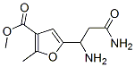 3-Furancarboxylicacid,5-(1,3-diamino-3-oxopropyl)-2-methyl-,methylester(9CI) 化学構造式