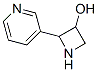 3-Azetidinol, 2-(3-pyridinyl)- (9CI) 化学構造式