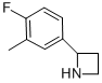 Azetidine, 2-(4-fluoro-3-methylphenyl)- (9CI) Structure