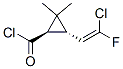 Cyclopropanecarbonyl chloride, 3-(2-chloro-2-fluoroethenyl)-2,2-dimethyl-, [1R-[1alpha,3beta(Z)]]- (9CI) 结构式