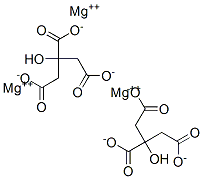 Magnesium citrate Struktur