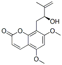 8-[(2S)-2-Hydroxy-3-methyl-3-butenyl]-5,7-dimethoxy-2H-1-benzopyran-2-one 结构式