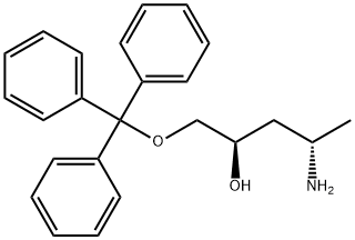 2-Pentanol, 4-amino-1-(triphenylmethoxy)-, (R*,S*)- Struktur