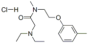 2-diethylamino-N-methyl-N-[2-(3-methylphenoxy)ethyl]acetamide hydrochl oride 结构式