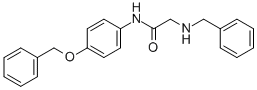 N-[4-(PHENYLMETHOXY)PHENYL]-2-[(PHENYLMETHYL)AMINO]-ACETAMIDE|