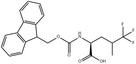 FMOC-D,L-5,5,5-TRIFLUOROLEUCINE
 Struktur