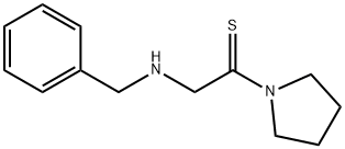 Pyrrolidine,  1-[2-[(phenylmethyl)amino]-1-thioxoethyl]-  (9CI) 化学構造式