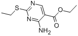 2-乙硫基-4-氨基嘧啶-5-羧酸乙酯, 778-97-2, 结构式