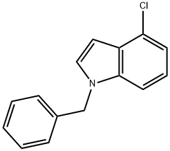 1-ベンジル-4-クロロ-1H-インドール 化学構造式