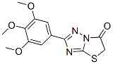 7-(3,4,5-trimethoxyphenyl)-4-thia-1,6,8-triazabicyclo[3.3.0]octa-5,7-d ien-2-one 化学構造式