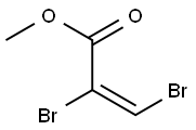 (E)-2,3-ジブロモアクリル酸メチル 化学構造式