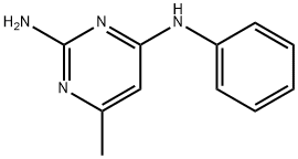 2-AMINO-4-PHENYLAMINO-6-METHYLPYRIMIDINE, 7781-29-5, 结构式