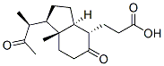 3-[(1R,3aS,4S,7aR)-7a-Methyl-5-oxo-1-[(S)-1-methyl-2-oxopropyl]octahydro-3aH-inden-4-yl]propionic acid Structure
