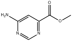 4-Pyrimidinecarboxylicacid,6-amino-,methylester(9CI) Struktur