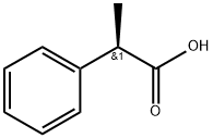 (R)-(-)-2-フェニルプロピオン酸 化学構造式