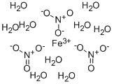 九水硝酸铁,7782-61-8,结构式