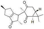 (1R,3S,6S)-3-[(1S,2S,5S)-1,2,3,4,5,6-Hexahydro-2,5-dimethyl-3-oxopentalen-1-yl]-3,7,7-trimethylbicyclo[4.1.0]heptane-2,4-dione Structure