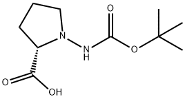 (S)-1-((TERT-BUTOXYCARBONYL)AMINO)PYRROLIDINE-2-CARBOXYLIC ACID,77821-22-8,结构式