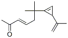 3-Hepten-2-one, 6-methyl-6-3-(1-methylethenyl)-1-cyclopropen-1-yl-, (E)- Structure