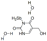 antimony: 5-(hydroxymethyl)-1H-pyrimidine-2,4-dione: dihydrate 结构式