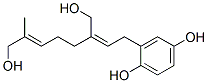 2-[8-Hydroxy-3-(hydroxymethyl)-7-methyl-2,6-octadienyl]-1,4-benzenediol Structure