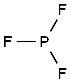 三フッ化リン 化学構造式