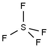 四氟化硫,7783-60-0,结构式